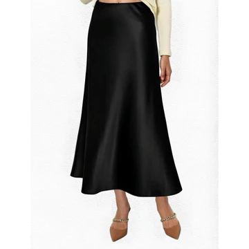 Dilla Rok Satin Skirt Series Premium Rok Satin Panjang Maxi Skirt Perempuan