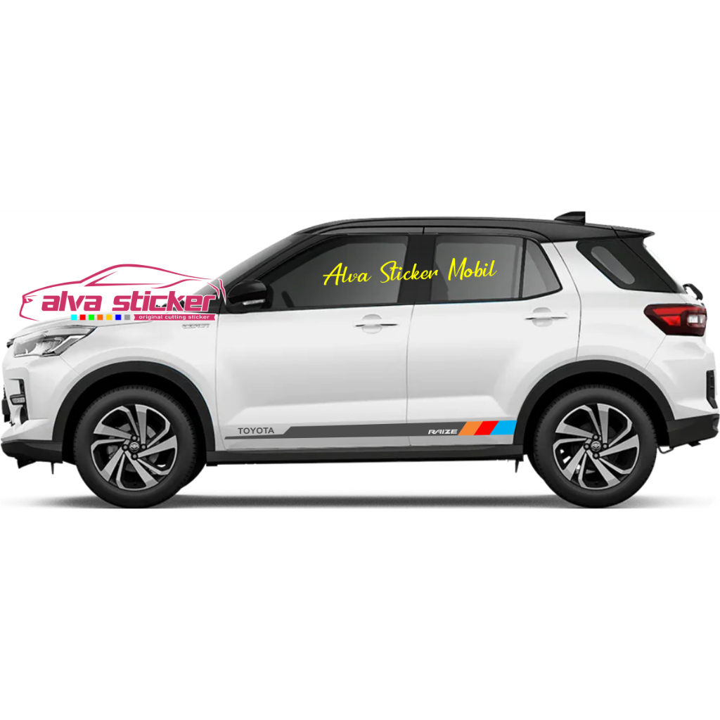 Jual new design sticker raize stiker raize list minimalist mobil toyota ...