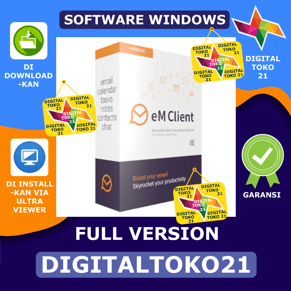 Jual [Diinstallkan] eM Client Pro 10.3.1567 Full Version Software PC ...