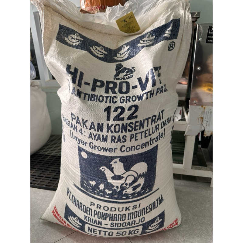 Jual Konsentrat Ayam CP 122 - Charoen Pokphand | Untuk Ayam Petelur ...