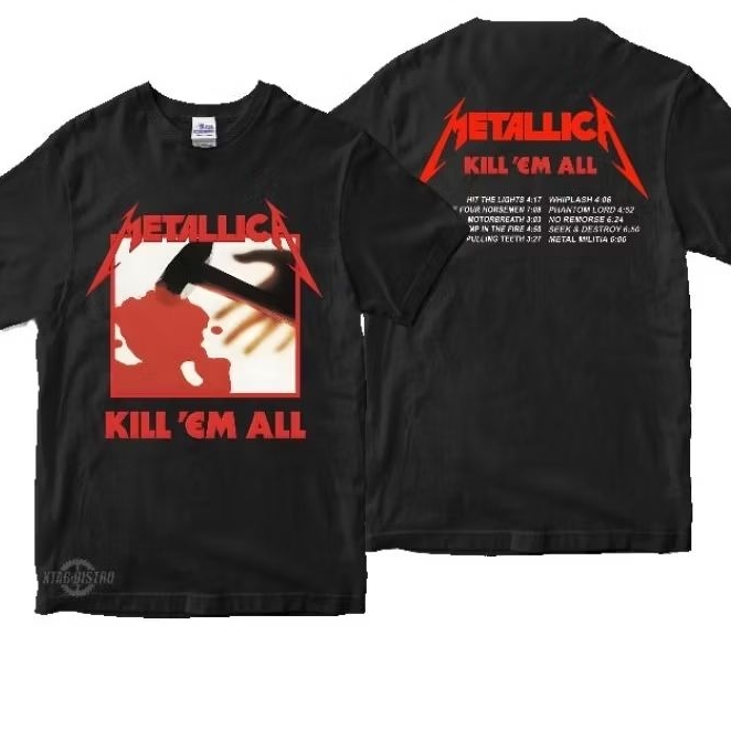 Jual kaos METALLICA Kill them all Premium tshirt metallica kaos band ...