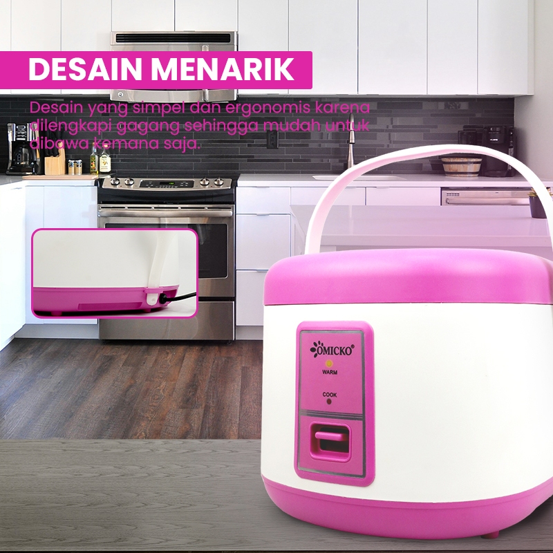 Jual OMICKO RICE COOKER/MAGIC COM 3 in1/PENANAK NASI 1.2/1.8 LITER ...