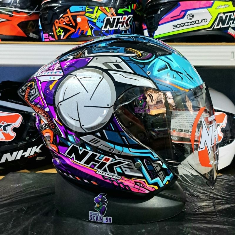 Jual HELM NHK R1 ELITE GP PESONA DAN TEKNOLOGI SINGLE VISOR LIGHT SMOKE ...