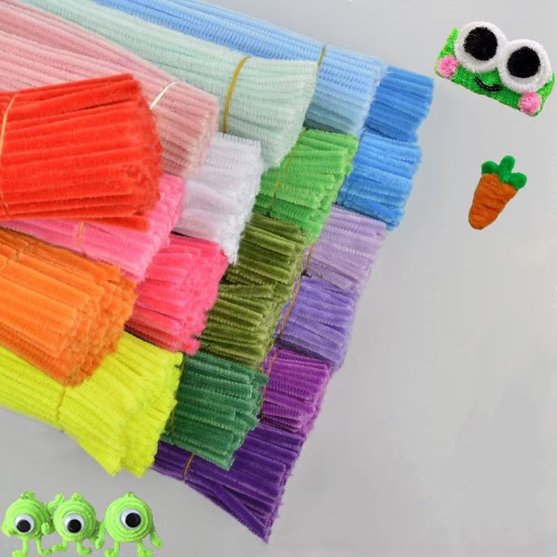 Termurah isi 100 kawat bulu / Pipe cleaner / bulu mercy/kreasi tangan/