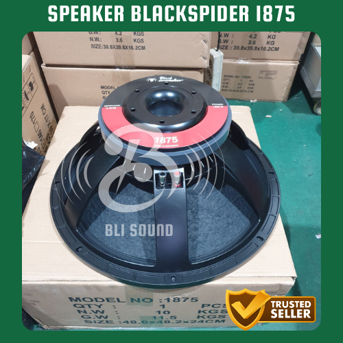 Jual SPEAKER KOMPONEN BLACK SPIDER 1875 WOOFER 18 INCH BLACKSPIDER BS ...