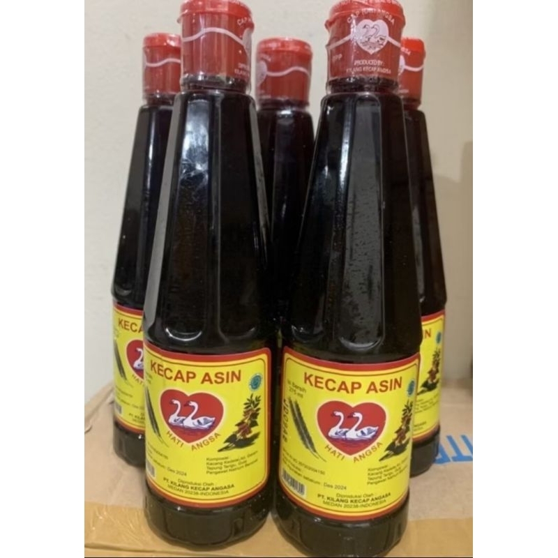 Jual kecap asin dua hati angsa 275ml botol plastik | Shopee Indonesia