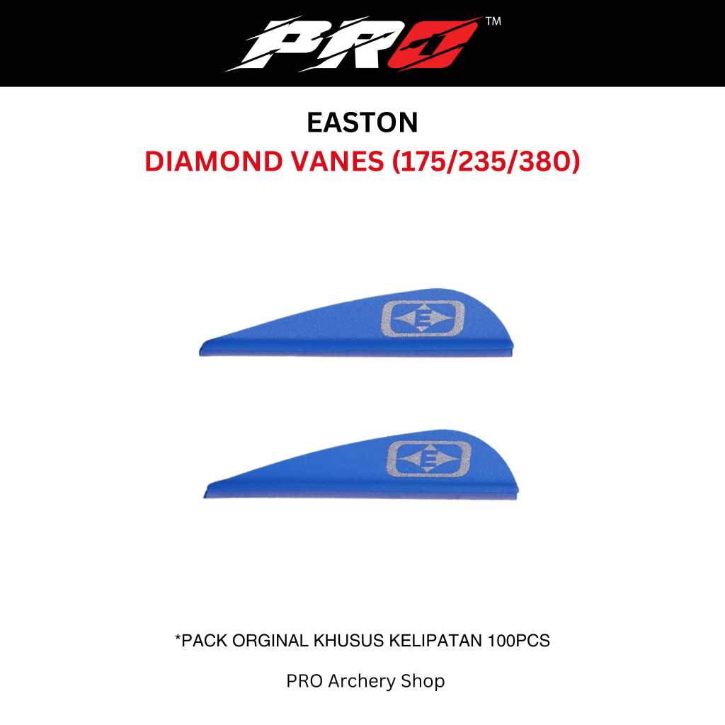 Easton Diamond 380 Alette Per Frecce - 3.875 Pollici, Colore Arancione - Per Tiro Con L'Arco