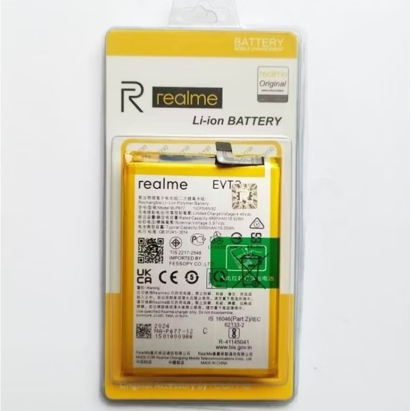 Jual Baterai Batre Battery Realme Note 50 RMX3834 ORIGINAL 100% Model ...