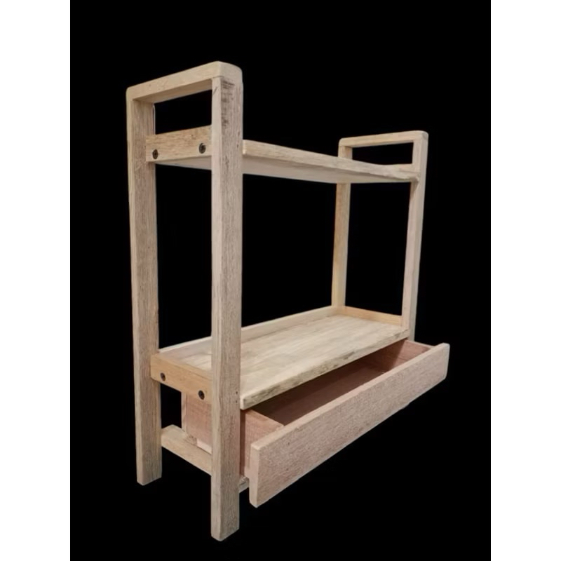 Jual Rak kayu susun Laci Rak kayu Kosmetik Rak kayu bumbu Rak kayu ...