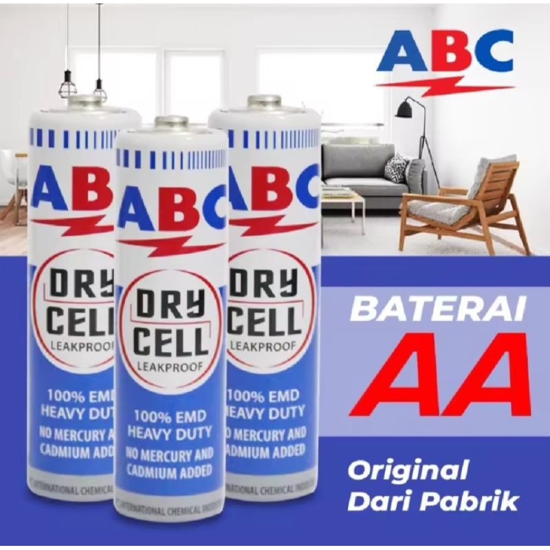Jual Baterai ABC Biru AA / Battery ABC Biru A2 | Shopee Indonesia