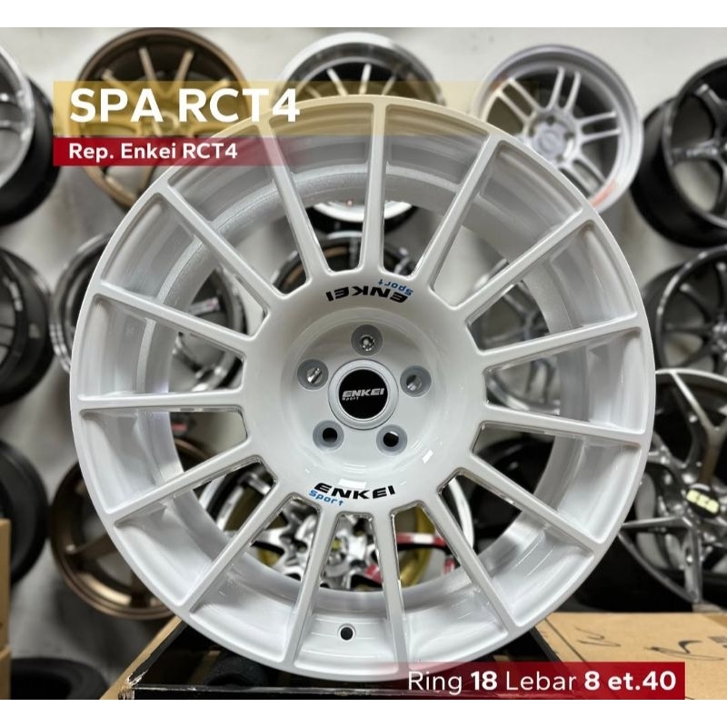 Jual velg mobil racing r18 ENKEI RCT PCD 5X100 velg racing mobil ring ...