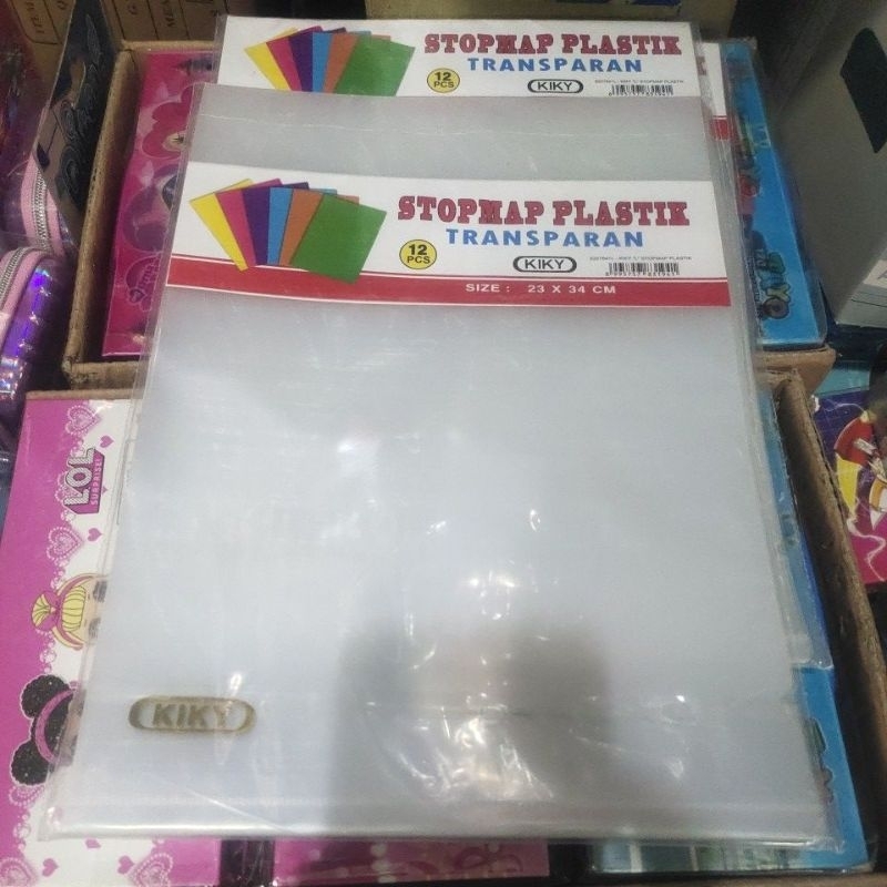 Jual stopmap plastik transparan L bening / pack | Shopee Indonesia