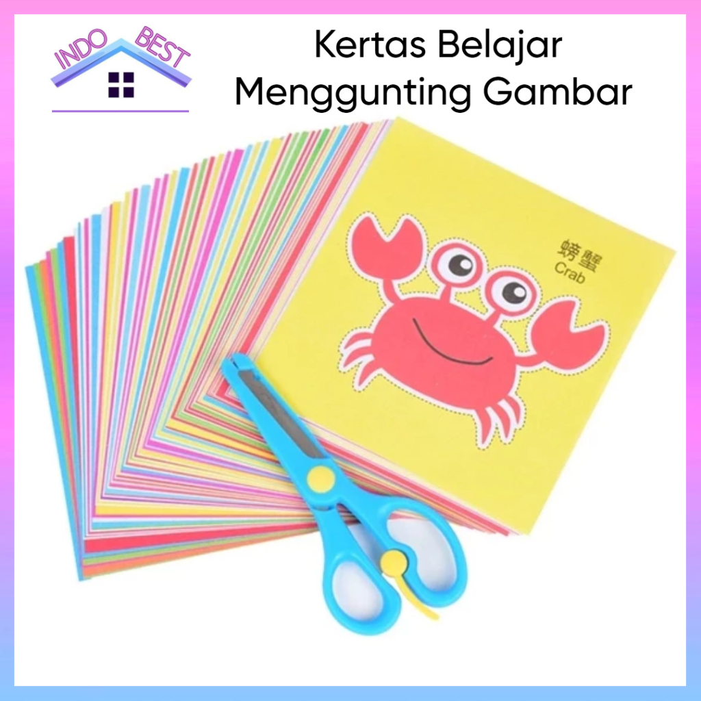 Jual Indoboss | Kertas Belajar Menggunting Gambar | Mainan Anak Edukasi ...