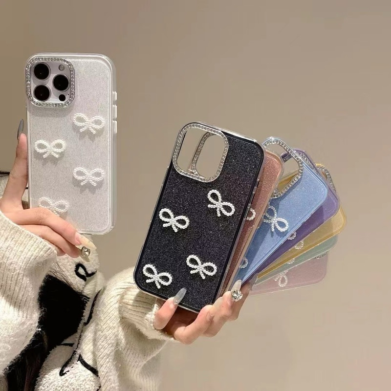 Jual GLITTER RIBBON CASE COMPATIBLE FOR IPHONE 11 12 13 14 15 16 17 ...