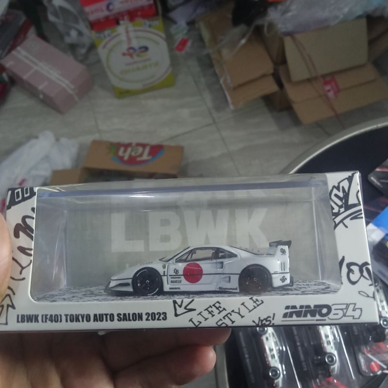 Jual inno64 ferrari f40 lbwk white | Shopee Indonesia