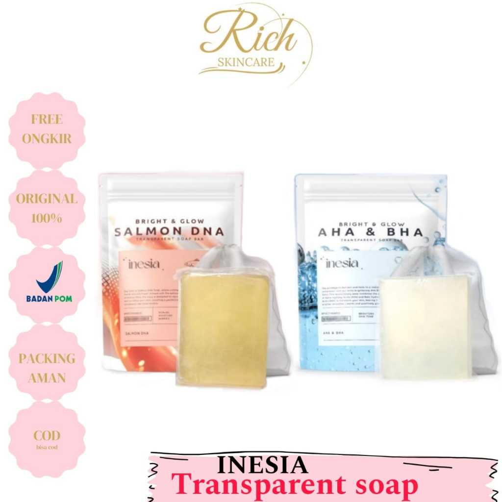 Jual INESIA BAR SOAP AHA & BHA DAN BAR SOAP SALMON DNA | Shopee Indonesia