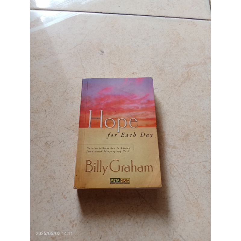 Jual ORIGINAL BUKU HOPE FOR EACH DAY BY BILLY GRAHAM