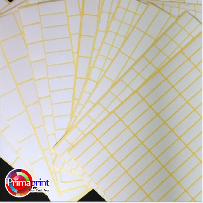 Jual Sticker Label Uk A3. Kertas Stiker Nama Label Bahan Sticker HVS ...