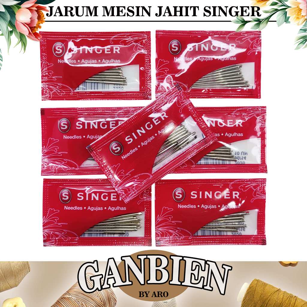 Jual Jarum Mesin Jahit Singer 100 % Original - Berbagai Ukuran (No.9-21 ...