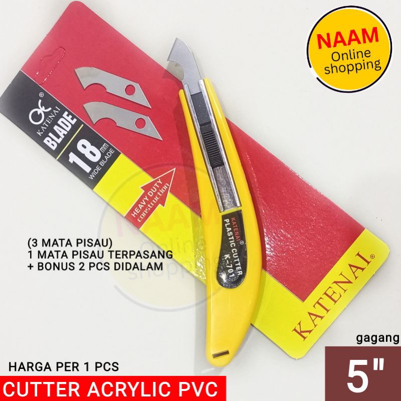 Jual PISAU CUTTER PEMOTONG AKRILIK PVC PLASTIK DLL - KATER POTONG MIKA ...