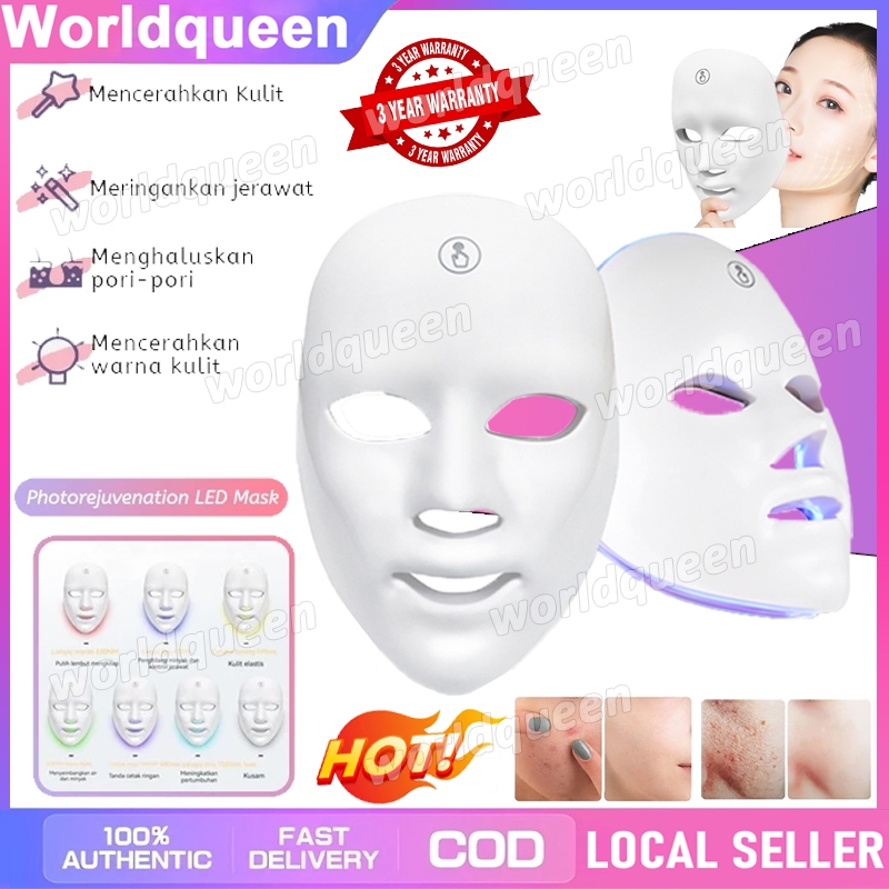 Jual Pdt Led Masker Light 7 Warna Led Mask Photon Therapy Alat ...