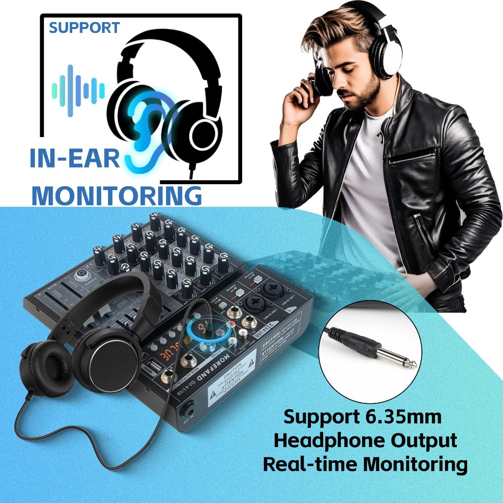 Jual MOREFAND (COD) DJ4 DJ6 DJ8 Mixer audio professional Sound Audio ...