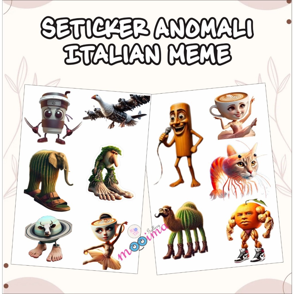 Jual Tung Tung Sahur stiker anomali italian viral / sticker tung tung ...