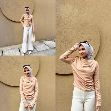 Girlfashionstory Sr April Atasan Blouse Lengan Panjang