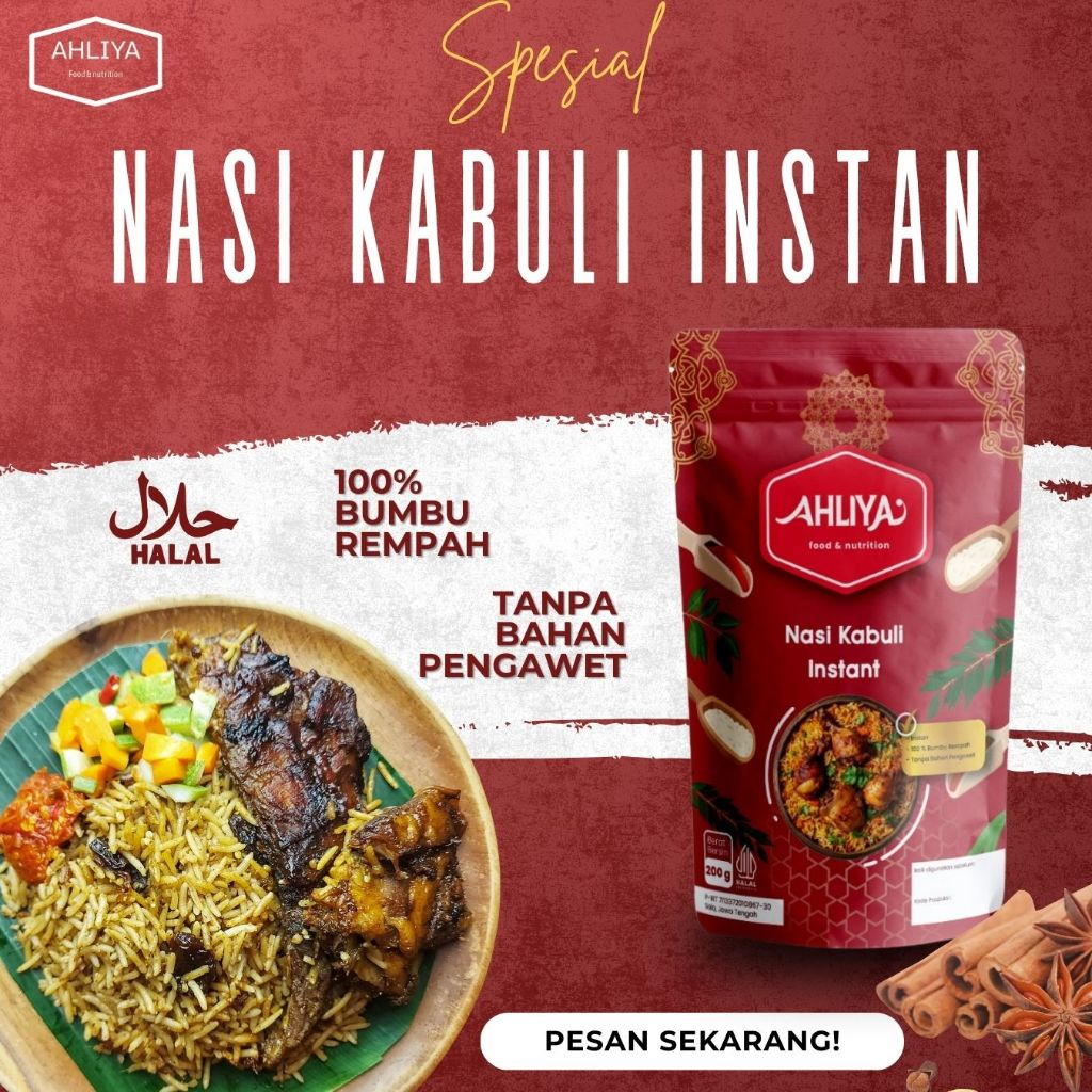 Jual AHLIYA PAKET INSTAN NASI ARAB KABULI BIRYANI MANDHI DAN KHABSAH ...