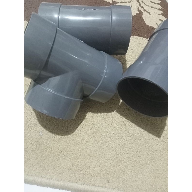 Jual Tee 3 inchi (type A2) standart PVC sambungan pipa fitting pipa ...
