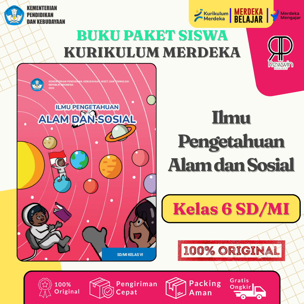 Jual Buku Ilmu Pengetahuan Alam dan Sosial Kelas 6 SD Kurikulum Merdeka ...