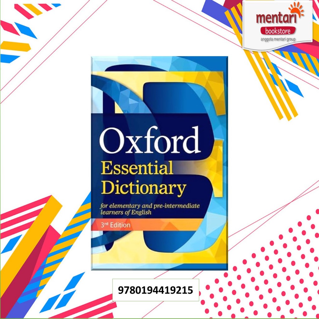 Jual Oxford Essential Dictionary 3rd Edition For Elementary & Pre ...
