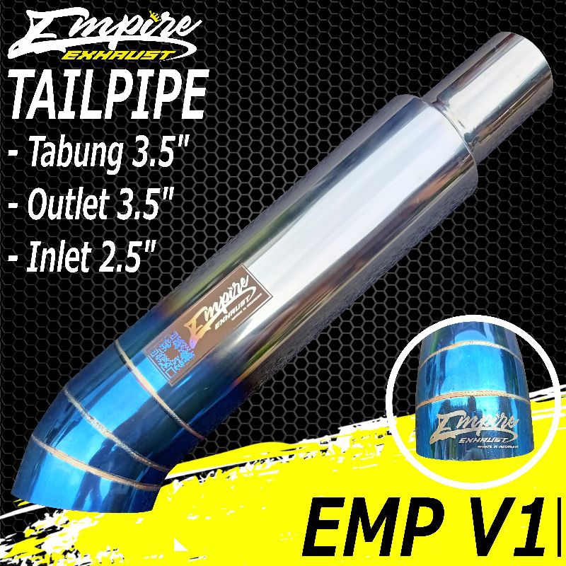 Jual EMP V1 Tailpipe Knalpot Mobil Racing Full Stainless Empire Exhaust ...