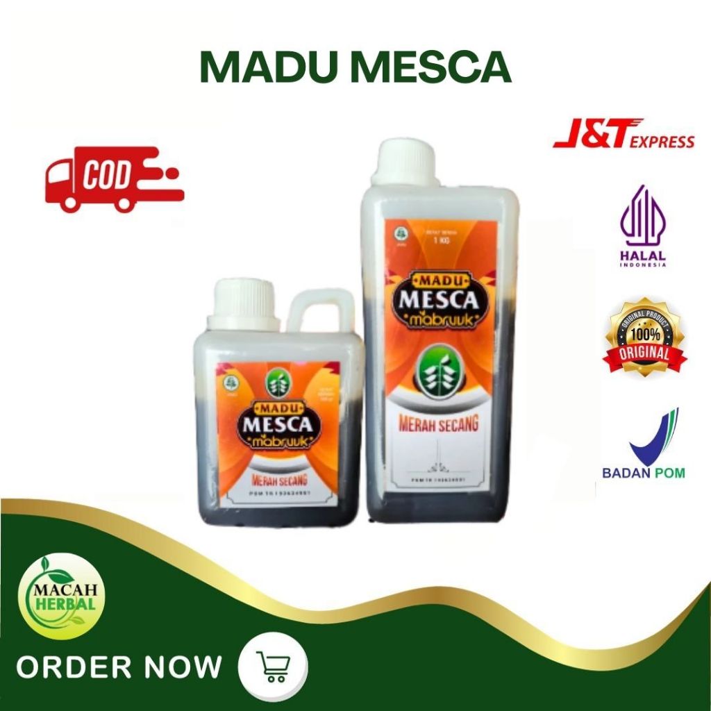 Jual MADU MESCA MERAH SECANG 1 KG/MADU MESCA 500GR/MADU MERAH SECANG ...