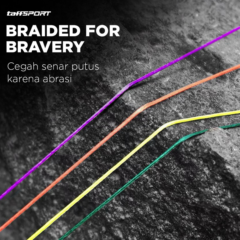 Jual TaffSPORT Senar Tali Pancing PE Braided Fishing Line 100M X8