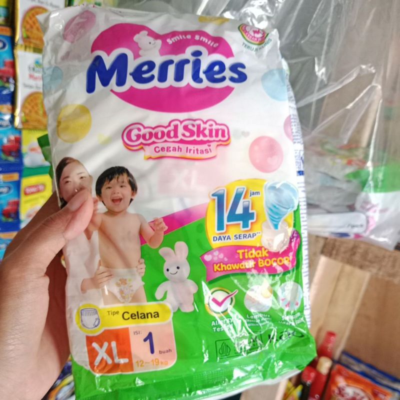 Jual Pampers Merries XL renceng 6 sachet | Shopee Indonesia