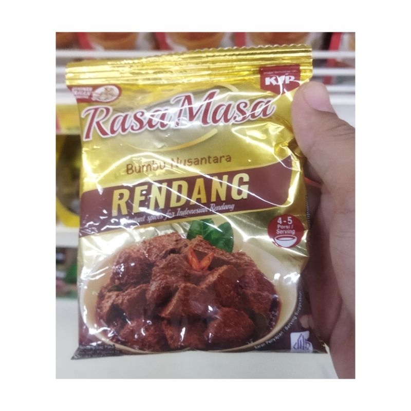Jual RASA MASA BUMBU RENDANG/ GULAI AYAM 50GR ISI 5 PCS | Shopee Indonesia