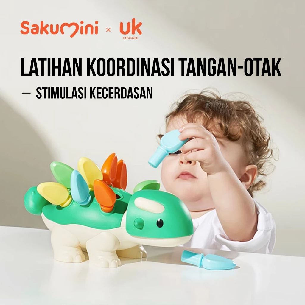 Jual Sakumini Dinosaur Toy Mainan Latihan Motorik Sensorik Anak ...
