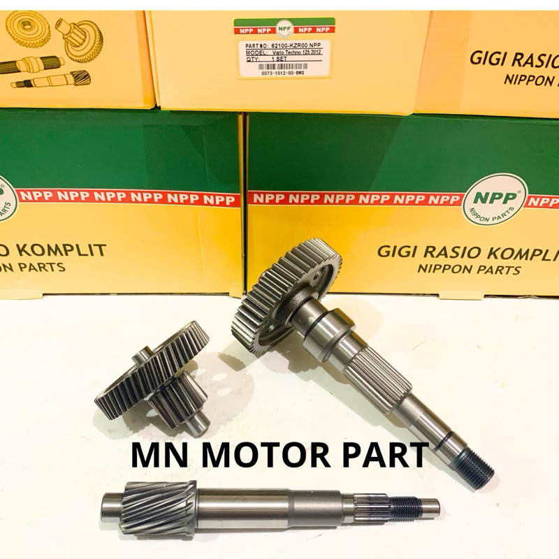 Jual GIGI GEAR RASIO KOMPLIT GARDAN SET VARIO 125 OLD LED VARIO 150 KZR ...
