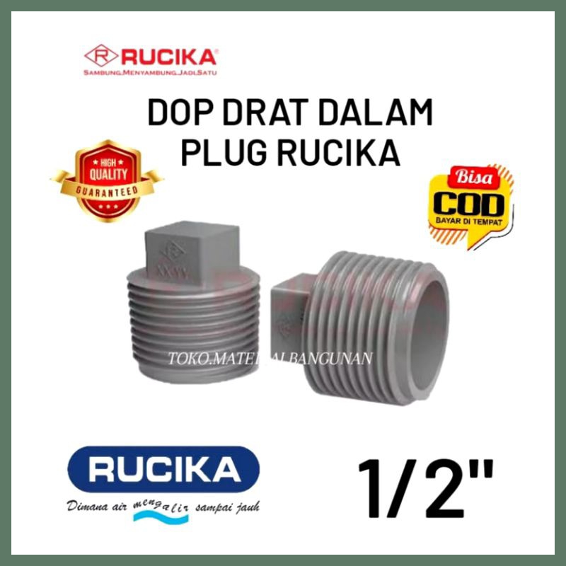 Jual RUCIKA PLUG / DOP DRAT DALAM 1/2