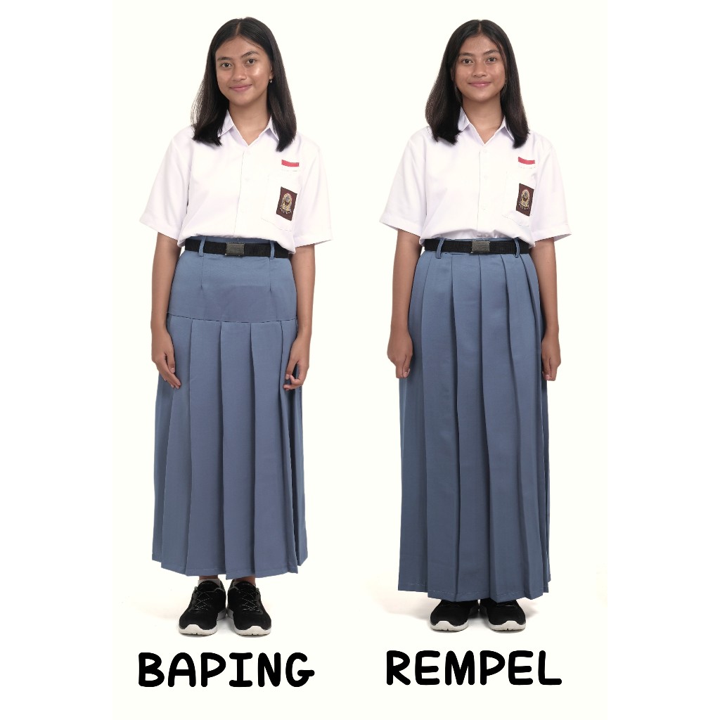 Jual ROK KEMEJA SERAGAM SEKOLAH SMA MA REMAJA 2 MODEL - MODEL REMPEL ...