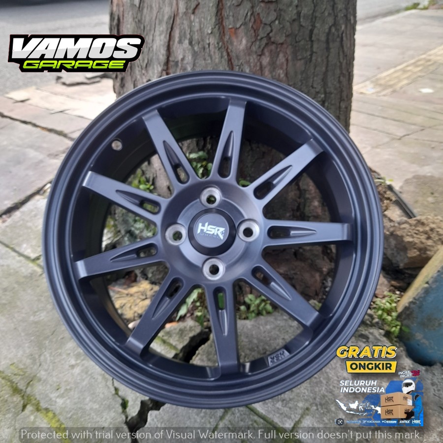 Jual VELG RACING HSR TIKALA R16 4X100 SMG UNTUK MOBIL MAZDA2,IGNIS ...