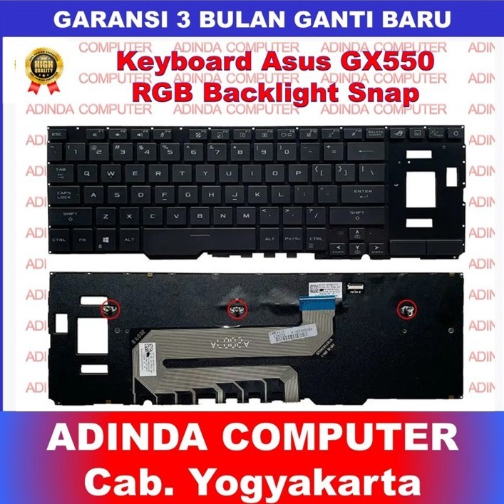 Jual Keyboard Asus ROG Zephyrus Duo 15 GX550 GX551 GX551Q GX551QM ...