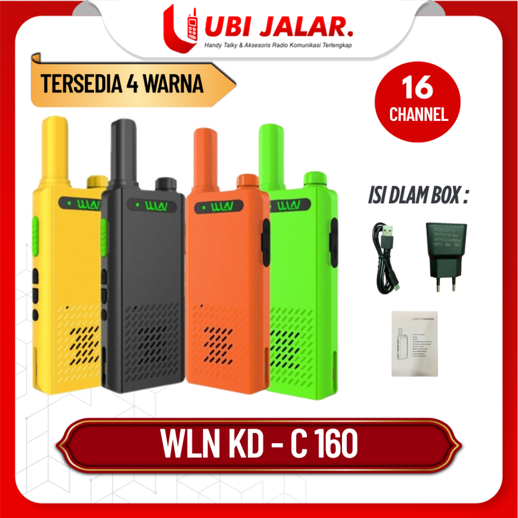 Jual HT Walkie Talkie WLN Kd c160 / kdc160 UHF 400-470 Mhz (Single Pack ...