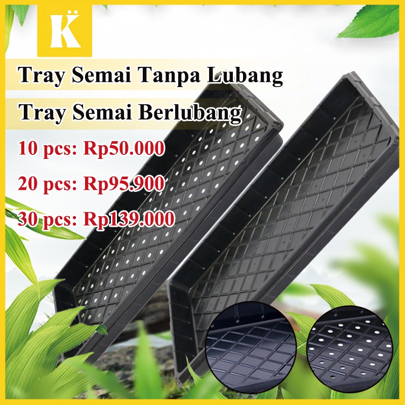 Tray Semai Tanaman Nampan Berlubang Nampan tanpa lubang Baki Bibit untuk Hidroponik