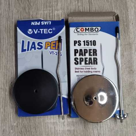 Jual Paku Tusukan Kertas COMBO Nota Bon Besi Stainless Paper Spear ...