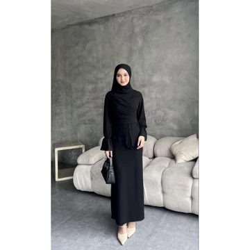 Ameena Dress Ceruti Ootd Hijab Fashion Simple Seragam Bridesmaid Kondangan