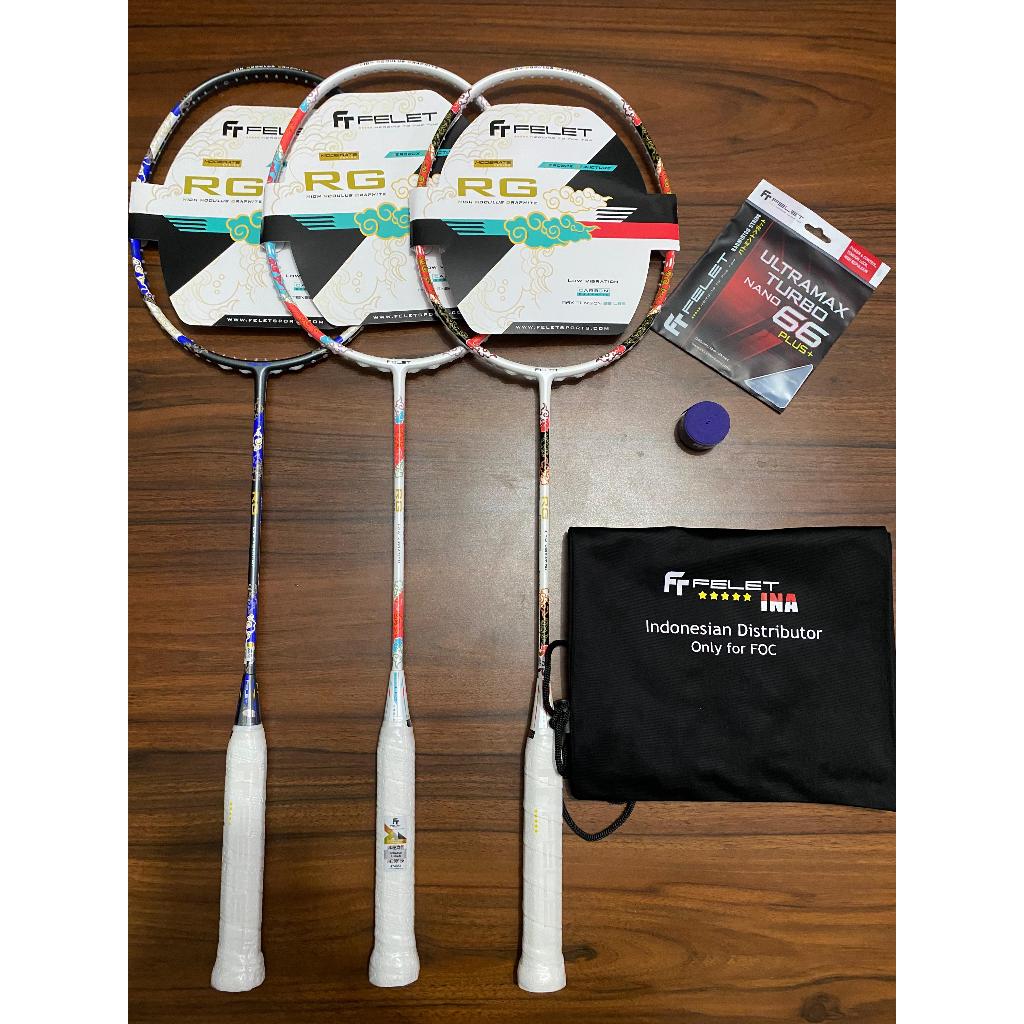 Jual RAKET BADMINTON FELET RG LOW VIBRATION 100% ORIGINAL | Shopee ...