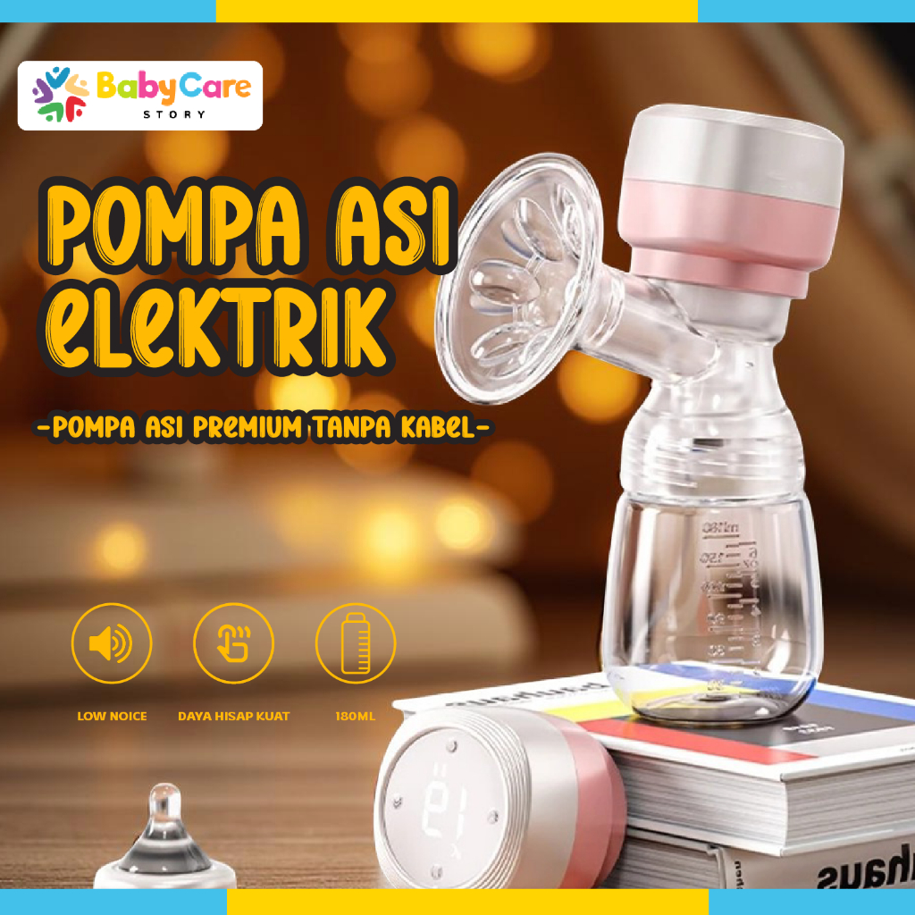 POMPA ASI ELEKTRIK Tanpa Kabel BREAST PUMP ELECTRIC Otomatis Rechargeable Portable Botol Susu Bayi