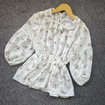 Flower Blouse Bunga Blouse Korean Style Vintage Baju Atasan Wanita